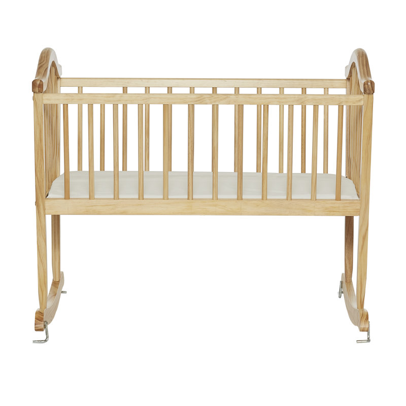 Rocking Cradle with Mattress, Natural