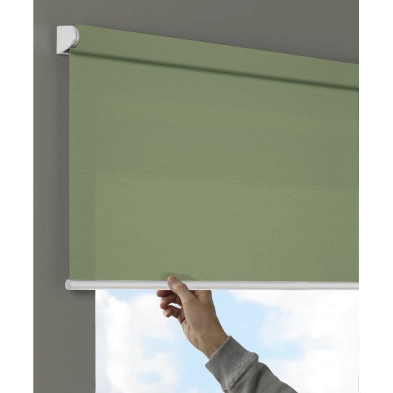 Room Darkening Roller Shade, 150 cm L x 100  cm W, Green
