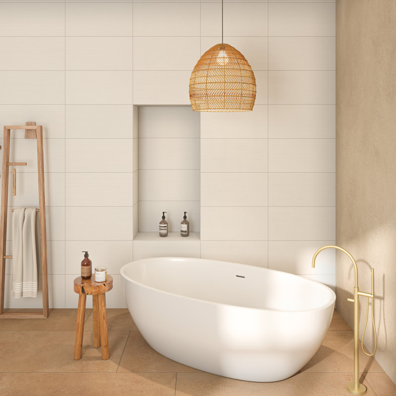 Daltile Rigid Clay 12 x 24 Glazed Ceramic Layer Wall Tile (8 PC Per Carton) (15.56 SQFT Per Carton), Patterned