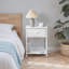 Table de chevet industrielle blanche avec station de charge, table de chevet rustique-2064994982-2064511841