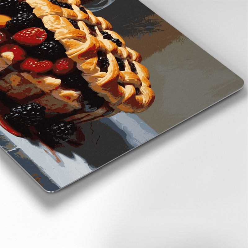 Art mural en métal noir Desserts, H 11 po x l 14 po