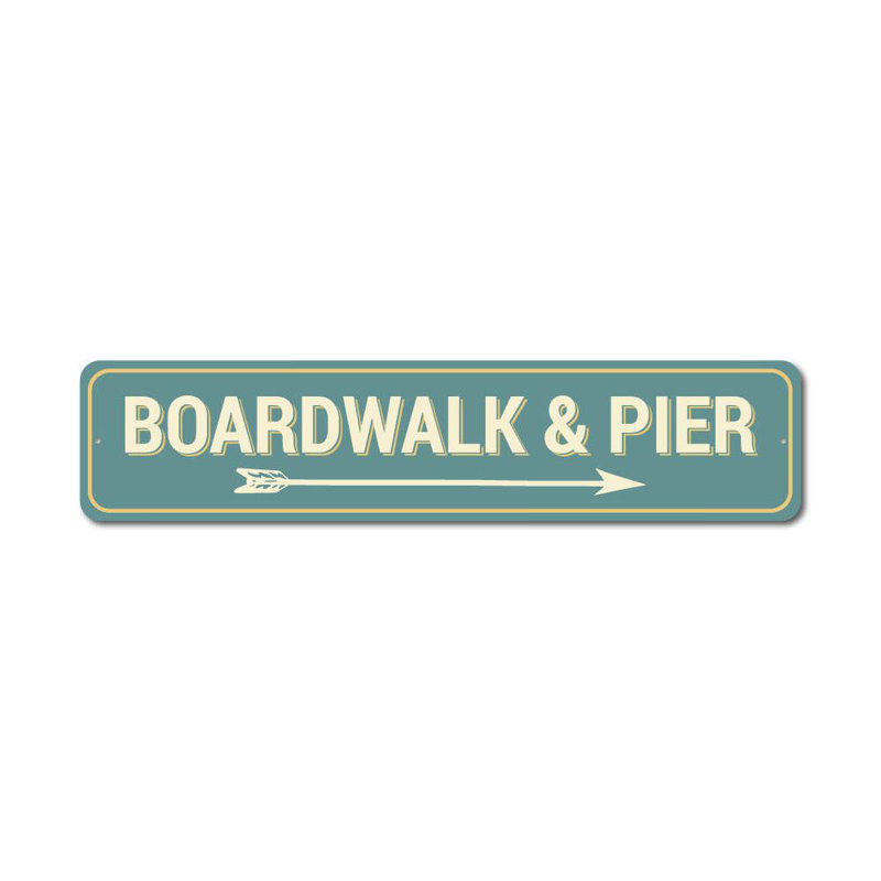 Panneau en aluminium Boardwalk & Pier, H 4 po x l 18 po x P 0,04 po