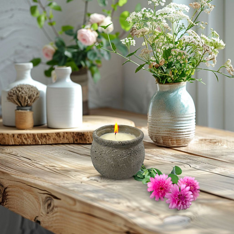 Bougie florale parfumée sans support