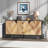 55.1 Inch 3 Drawer Sideboard Buffet Cabinet with Storage-1031447218