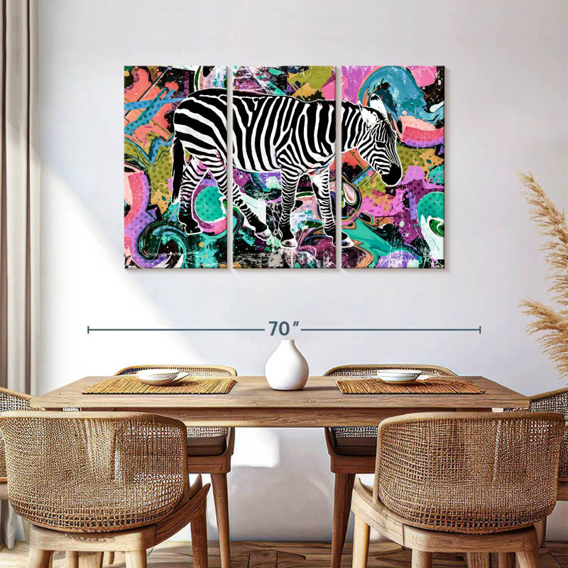Brampt Pop Style Zebra, 36" H x 57" W