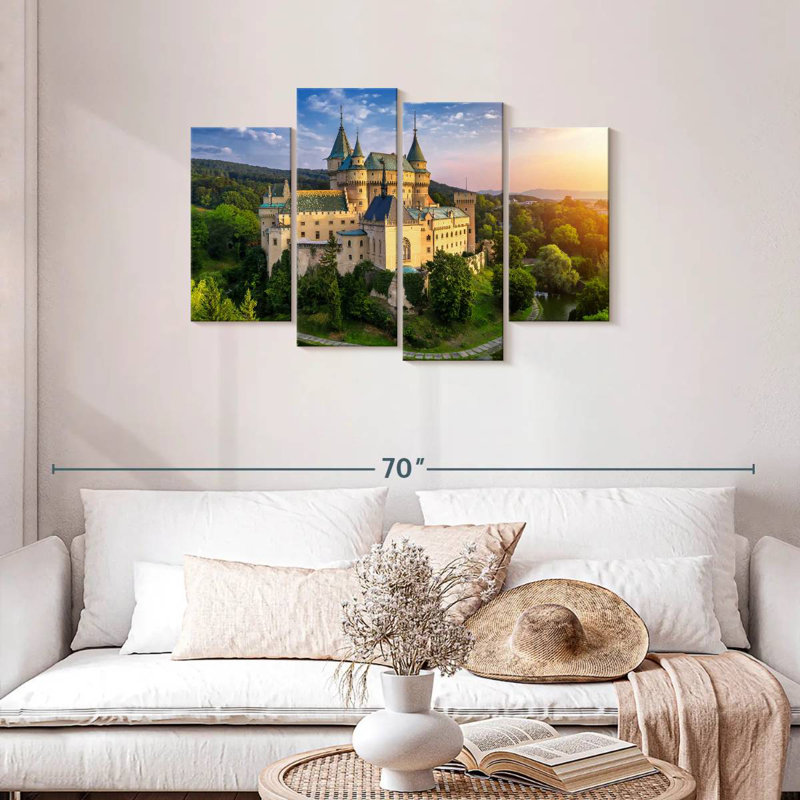 Lilie majestueux château de Bojnice, H 27 po x l 43 po
