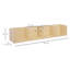 HOMCOM Media Storage Rack CD Shelf 84 CD/56 DVD/Blu-ray-19779456
