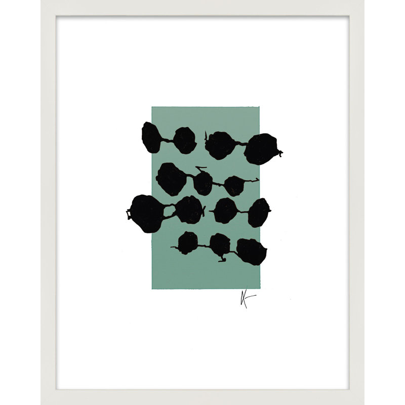 Serenity 1.4 Print by Lee Lessem, White Framed, 50" H x 40" W x 1.25" D