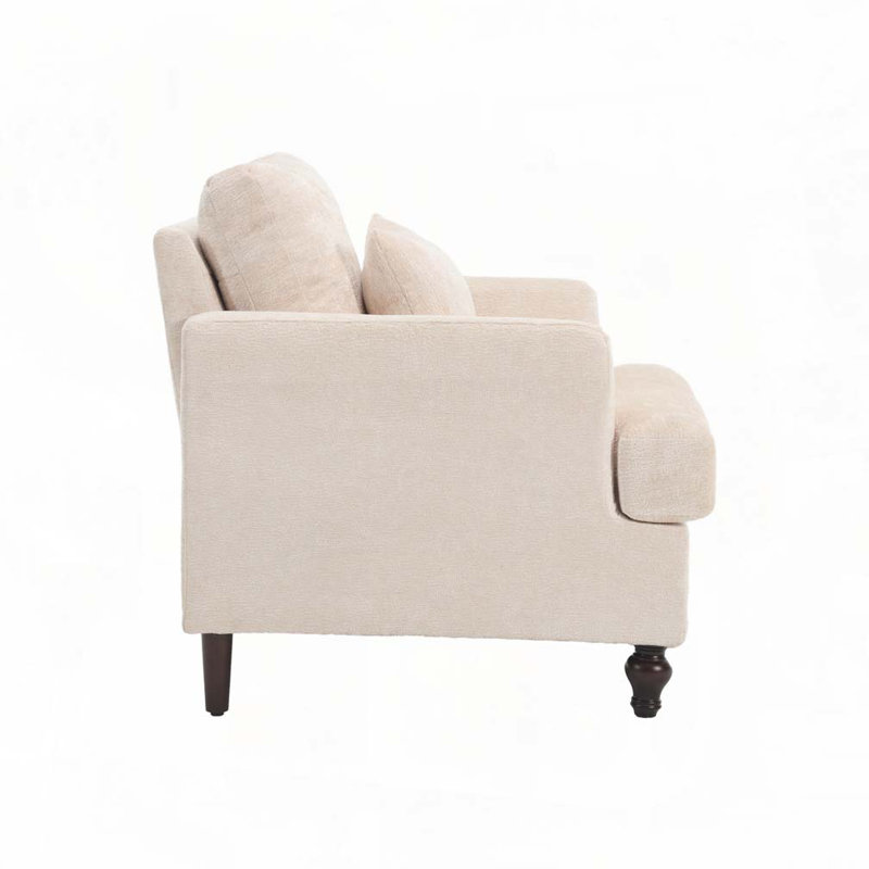 Fauteuil Chenille, Beige