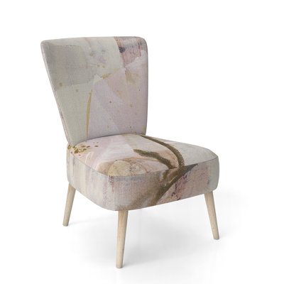 Chaise d'appoint rembourrée à motif floral - Chaise d'appoint moderne à motif floral