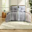 Ensembles de literie confortables en coton, imprimé aztèque gris, style Mid-Century pour la maison