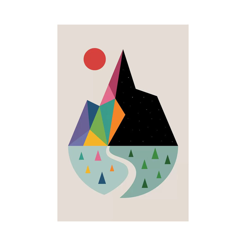 Bright Side by Andy Westface - Wrapped Canvas Print, 30.48 cm H x 45.72 cm W