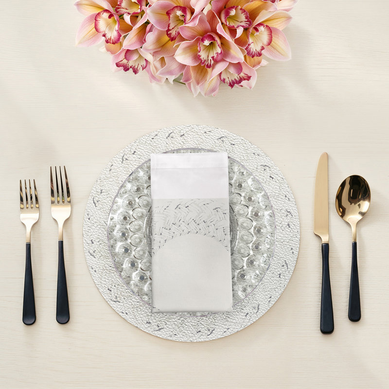 Raffia Cotton Sateen Dinner Napkins