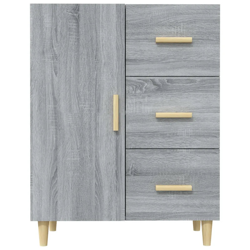 Hurty 69.5Cm Wide 3 Drawer Sideboard, Grey Sonoma