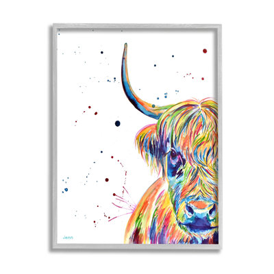 Visage de bovin vif, art de la giclée par Jen Seeley