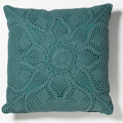 Emma Cotton Square Pillow Cover & Insert