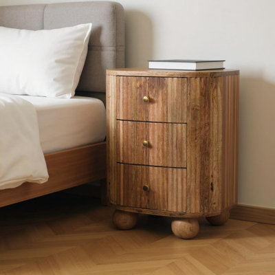 Table de chevet ronde 23 po 23 po