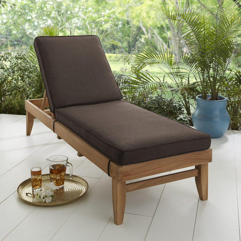 Coussin de chaise longue Lbr Sunbrella, Toile toile Java Sunbrella®, L 79 po x P 25 po