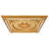 Golden Grand Square Chandelier Fan Ceiling Medallion