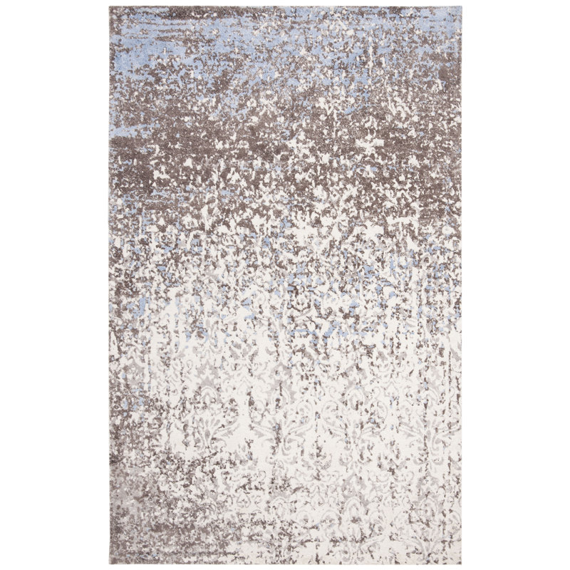 Barker Ridge Hand Tufted Viscose Abstract Rug, Rectangle 4' x 6'