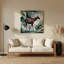 Faune, Okapi, art mural gris en métal