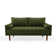 Sellner 70" Velvet Square Arm Tufted Seat Sofa