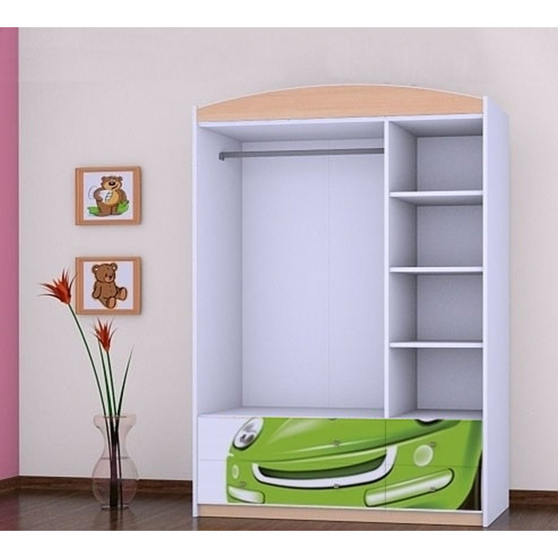 Matt 3 Door Wardrobe, Beige
