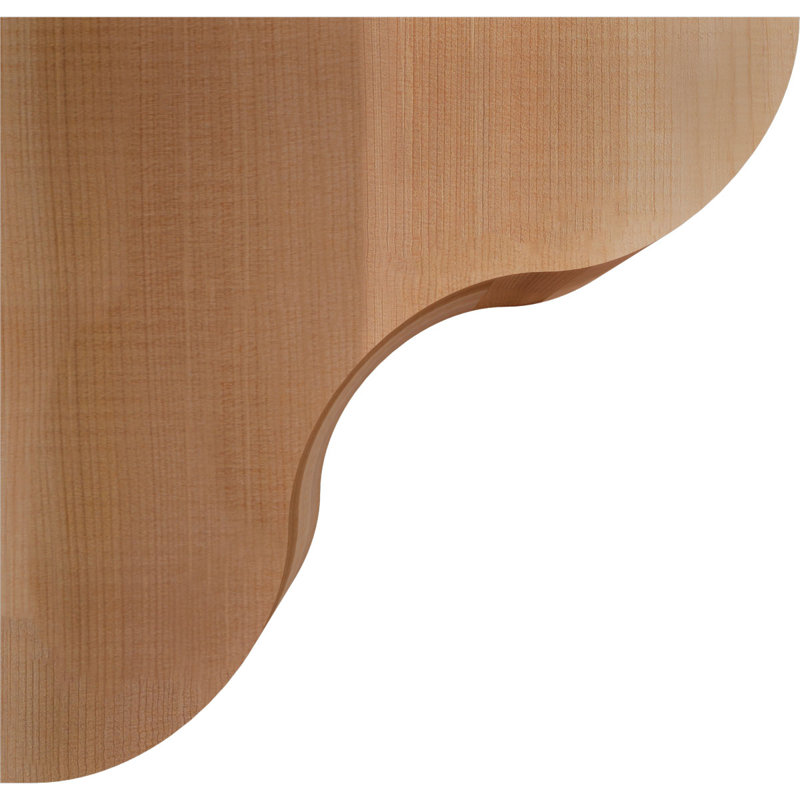 Queue de chevron lisse Carmel, Cèdre rouge de l'Ouest, 12"H x 3 1/2"W x 12"L