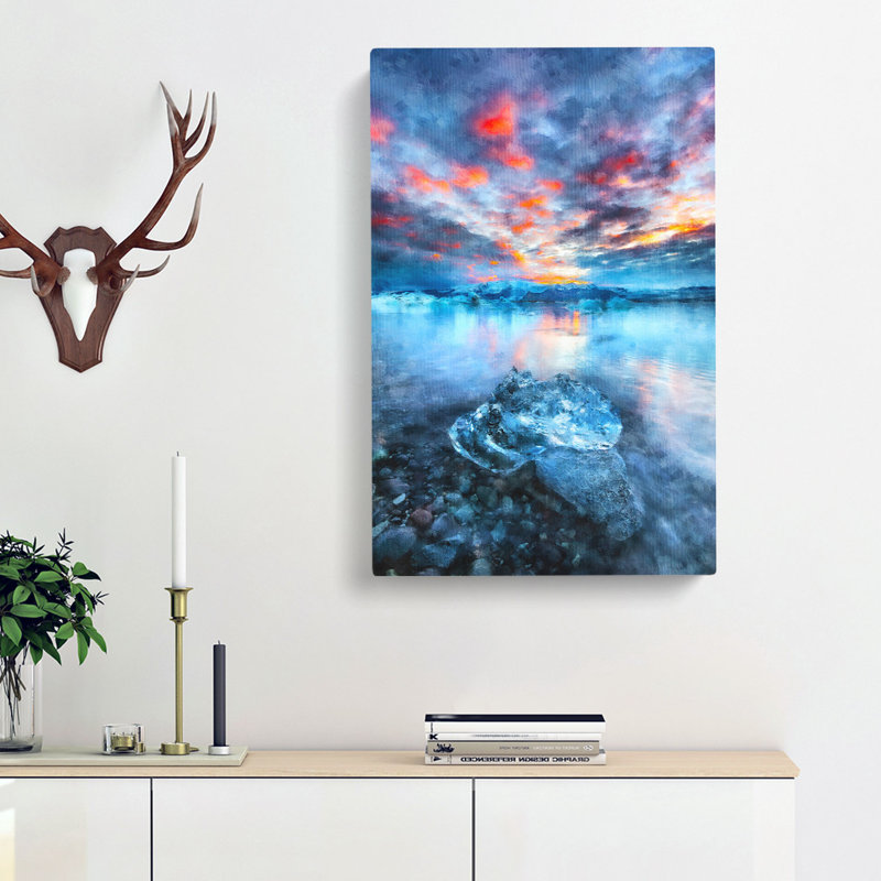 Iceland View - Wrapped Canvas, 91cm H x 60cm W x 3cm D