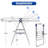 Clothes Drying Rack, Drying Rack Clothing with Height-Adjustable, Foldable Gullwings Laundry Drying Rack-1355735566