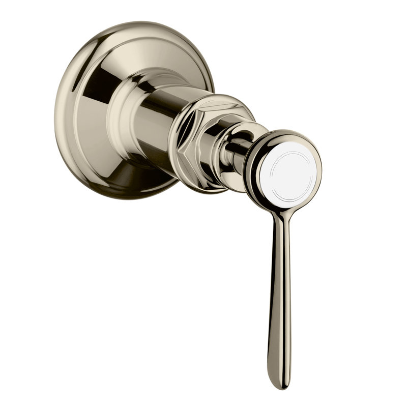 AXOR Montreux Volume Control Trim With Lever Handle Valve Trim Only, Polished Nickel