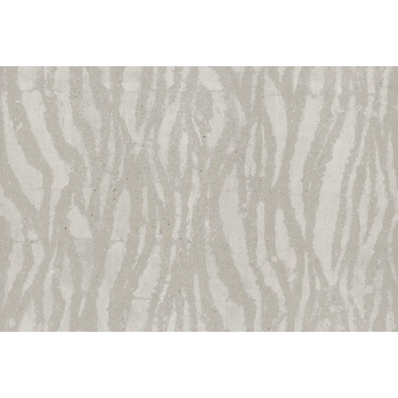 Zebra Chic Wallpaper, Silver