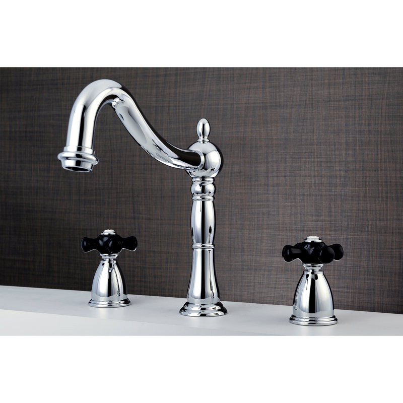 Kingston Brass Duchess Two-Handle 3-Hole Deck Mount Roman Tub Faucet, Chrome
