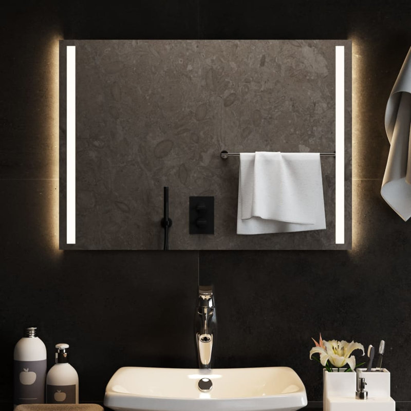 Kareny Flat Wall Mirror, 50cm H x 70cm W
