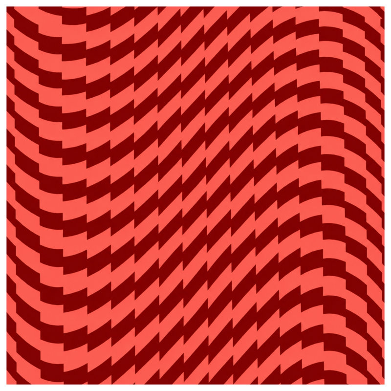 Coussins décoratifs rouges à motif géométrique double face, 20 x 20 pouces