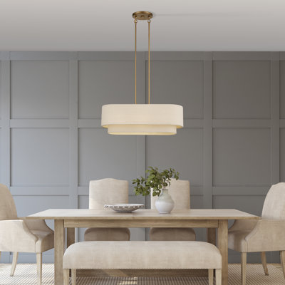 Lustre linéaire moyen à 3 lumières Ashani