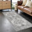 Washable Area Rugs - Large Rugs for Living Room Stain Resistant Carpet Vintage Rugs for Bedroom with Non Slip Backing Home Decor Floor Decoration Mat ( Grey)-264822895