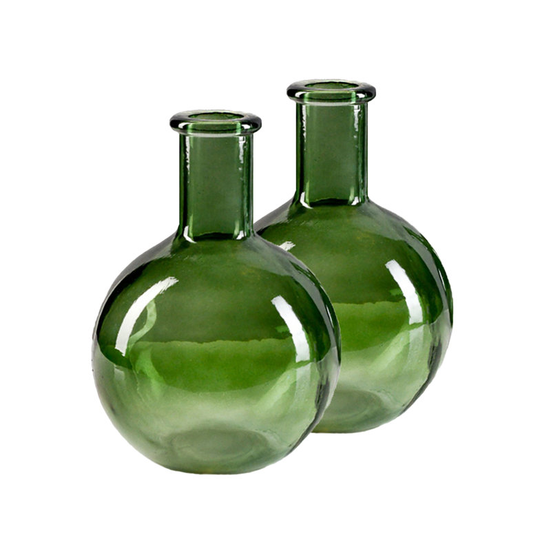 Schelly Glass Table Vase, Green