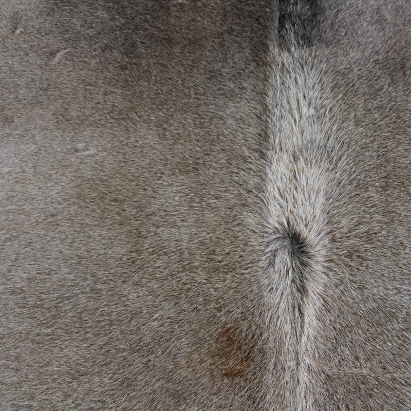 Adaline Cowhide Tan Grey Rug
