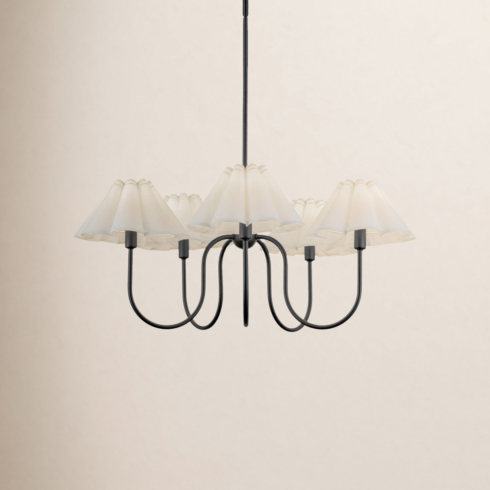 Rosemary 5-Light Chandelier, Black