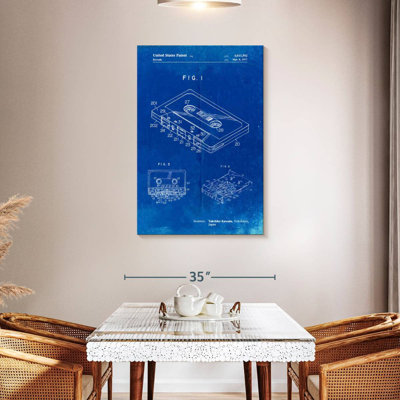 Faded Blueprint Cassette Tape Ladonta Poster