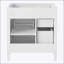 Meuble-lavabo moderne de 30 po avec 2 tiroirs, un tiroir basculant et une tablette réglable pour un rangement efficace-114879430