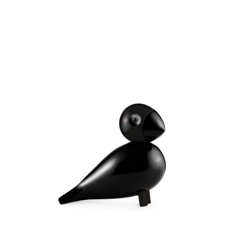 Songbird Ernst Figurine, 6.1" H x 6.3" W x 3.1" D, Black, 1