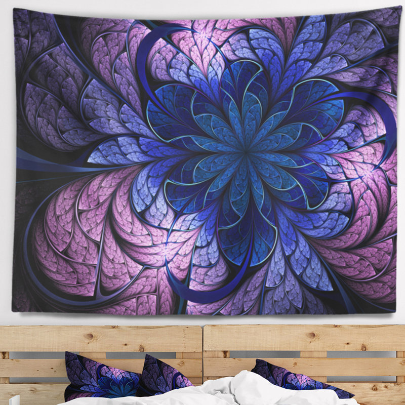 Tapisserie florale, H 50 po x l 60 po