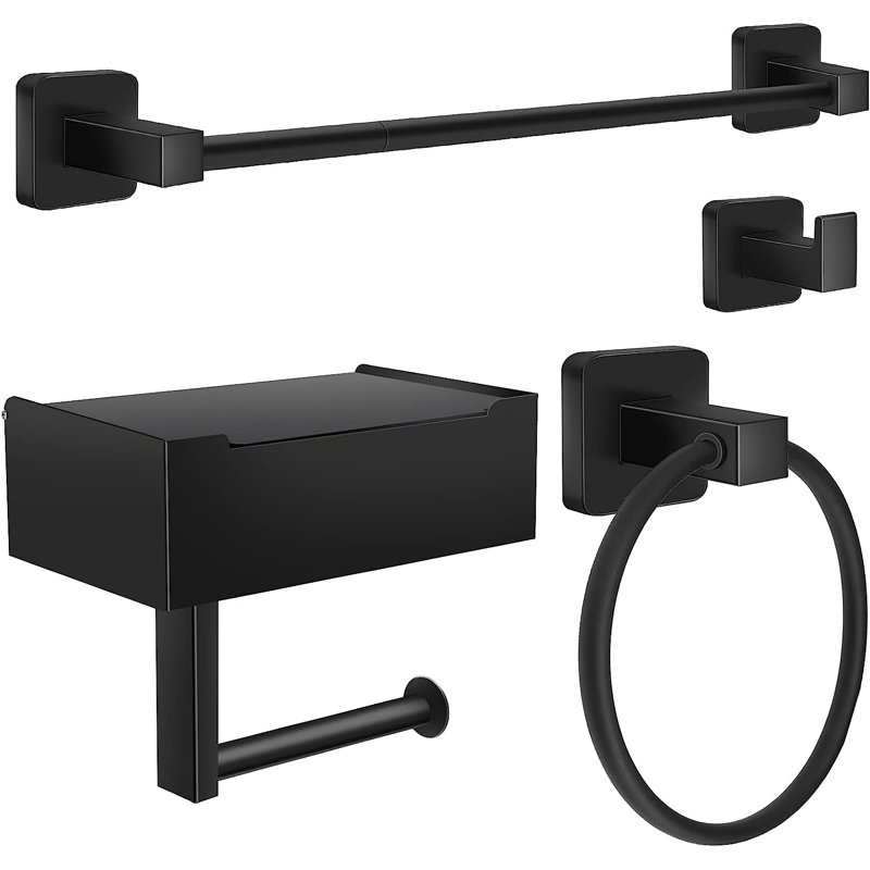 4 - Piece Bathroom Hardware Set