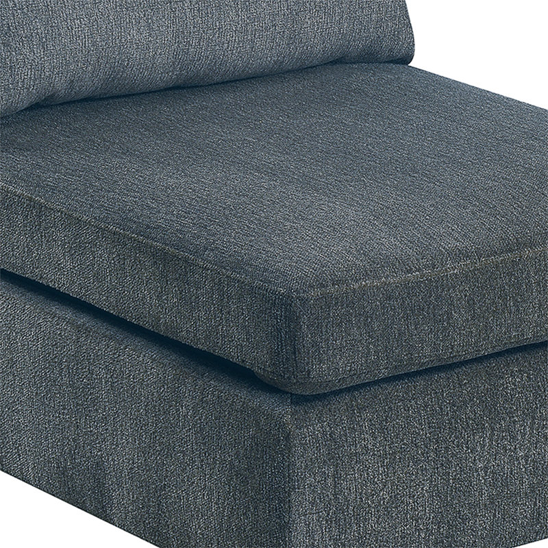 MODULAR SET - 4PC,Upholstered Sofa,sectional sofa,sectionals, Dark Gray Chenille, 35" H x 134" W x 37" D