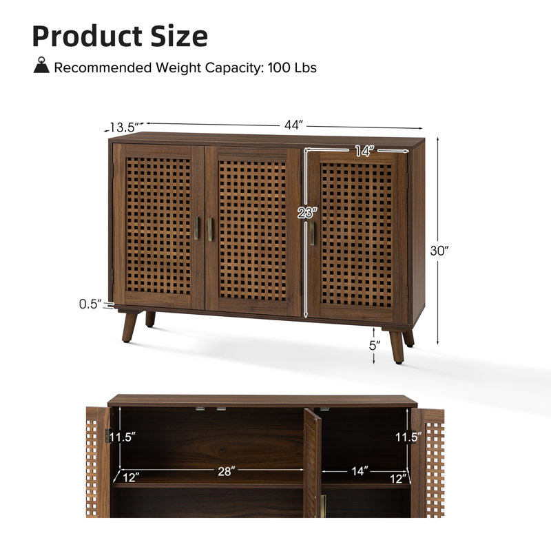 Wade Logan® Aulbrey 44'' Sideboard & Reviews - Wayfair Canada