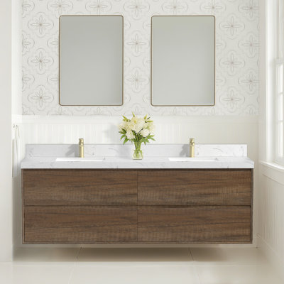Tiberiu Floating Bathroom Vanity With Sink