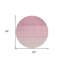 Tapis rond 8 po