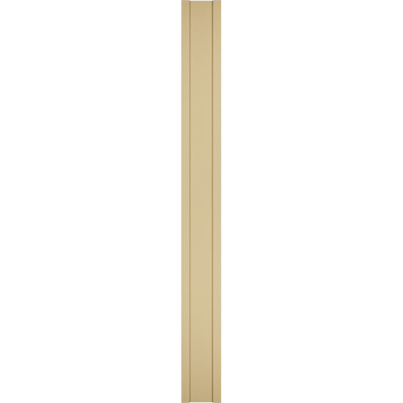 Pilastre simple en uréthane Signature avec majuscule et base, brun clair apprêté, 10 po x 102 po x 2 po, Décoratif